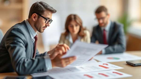 Miniature figures examining study document on desk, suggesting analysis.