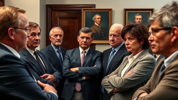 Group at press conference discussing Medicare price cuts