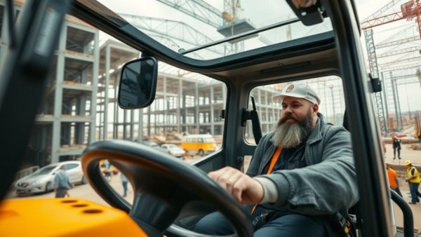 Dynamic construction scene with machinery at a busy site, home remodeling services near me.