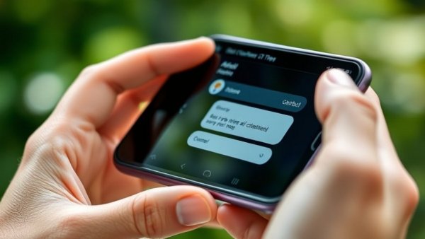 Daily AI Use and Depression Risk: Person using AI chatbot on smartphone outdoors.