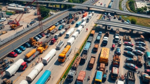 Aerial view of Hudson Tunnel Project funding construction site.