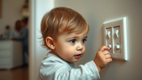 Electrical safety checks Australia: toddler near outlet.