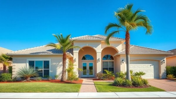 Cape Coral home improvement showcasing renovated exterior and landscaping.