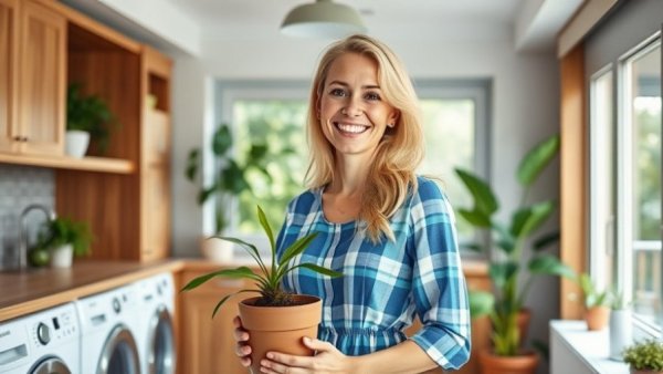 Easy to wear spring dresses in a bright, modern room.