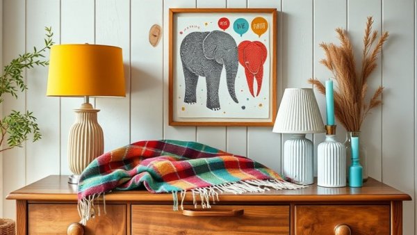 Charming Scandinavian design decor with IKEA-style accents.