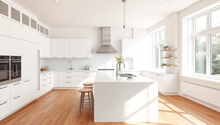 Modern kitchen remodeling with bright white design.