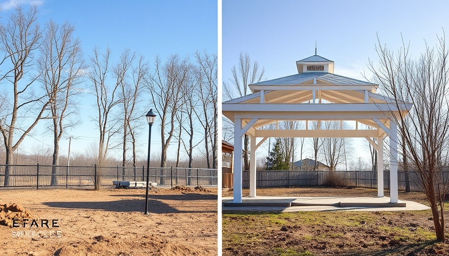 Outdoor Kitchen with RTA construction progress.