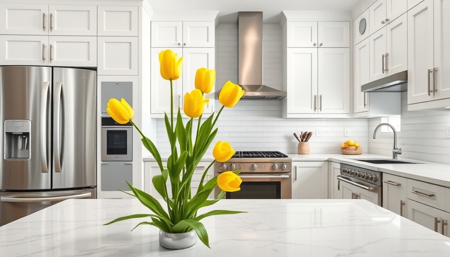 Modern kitchen remodeling with white cabinets and stainless steel appliances.