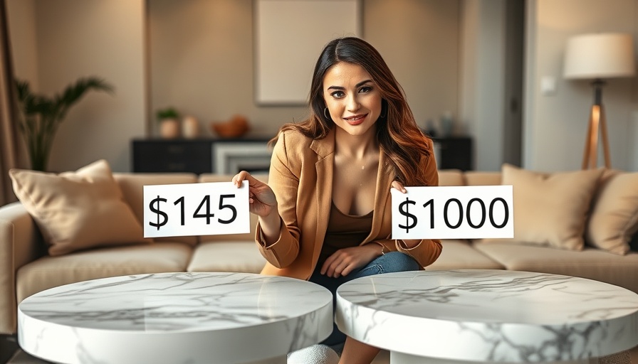 DIY marble coffee table hack cost comparison