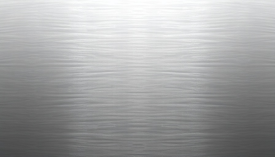 Sleek brushed metal texture with soft ambient lighting.