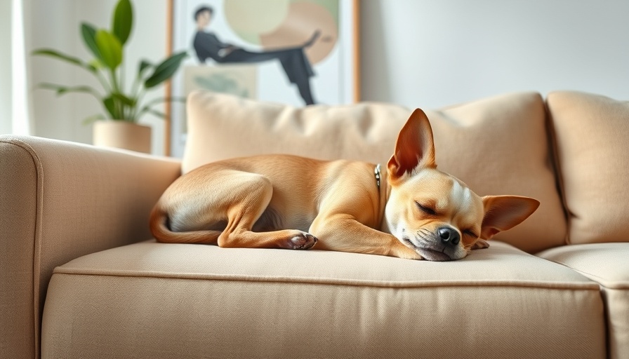 Cute Chihuahua resting indoors, example of boy dog names inspiration.