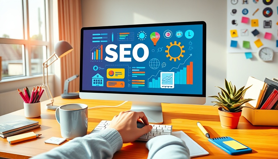 Calgary SEO Consultant workspace with SEO on computer screen