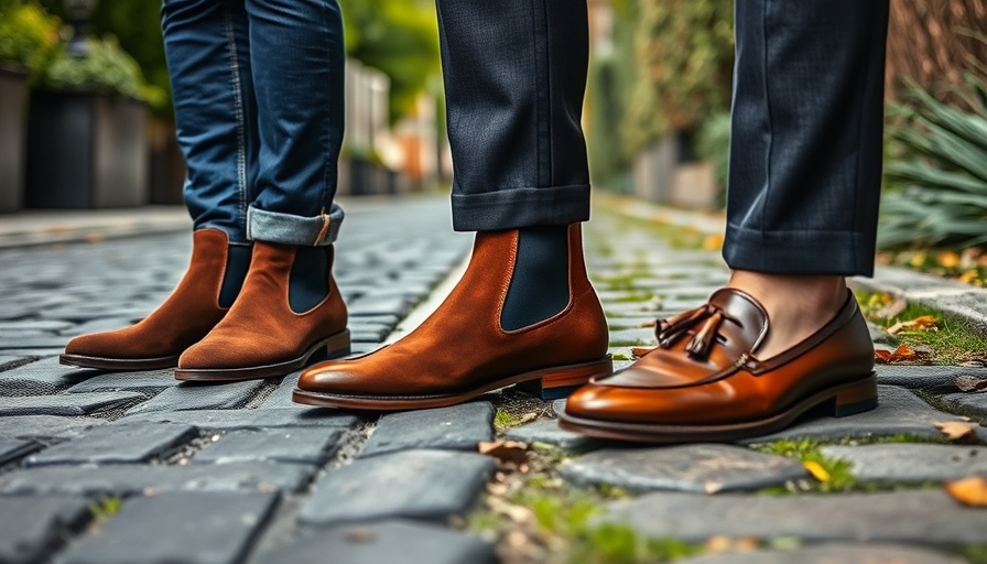Suede Chelsea boots vs loafers in urban and natural settings.