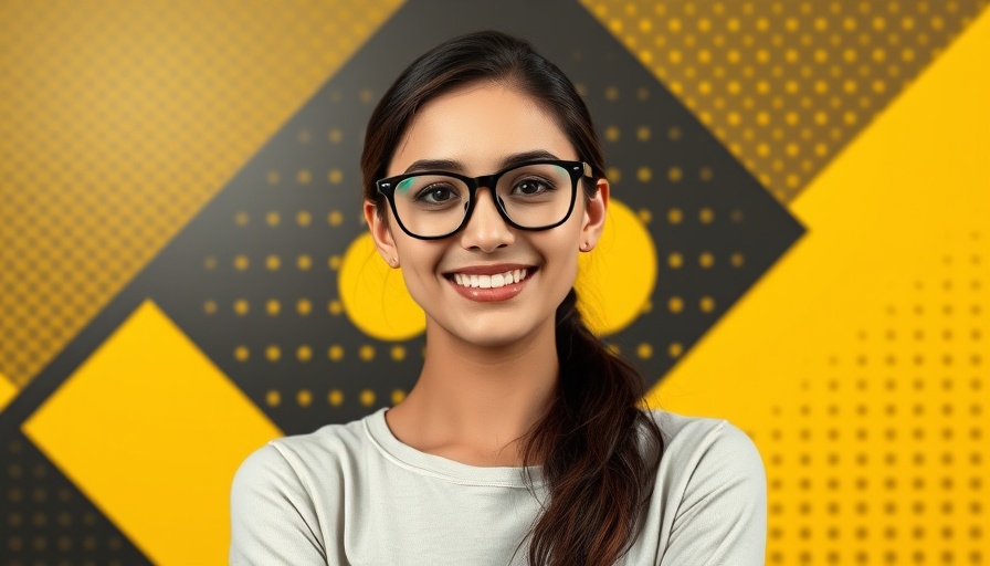 Techsslaash.com Review image with a smiling woman in front of a black and yellow design.