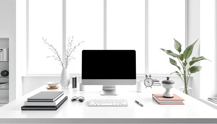 Modern desk accessories for home offices, minimalist style.