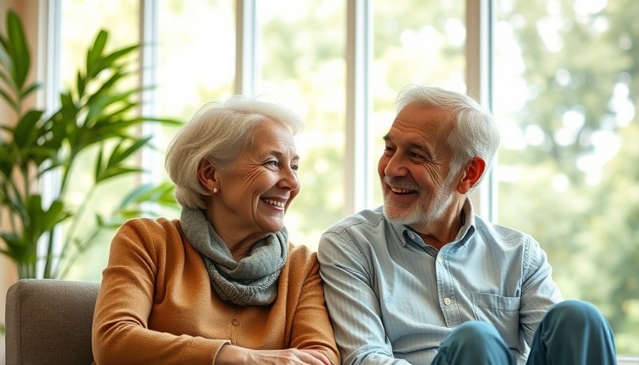 Choice Home Warranty smiling couple discussing options.