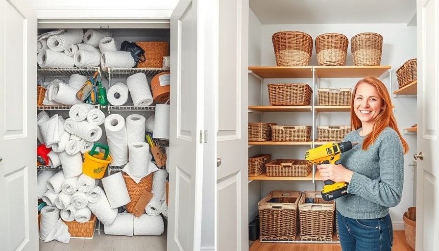 DIY organization hacks for small closets showcased in a before-and-after style.