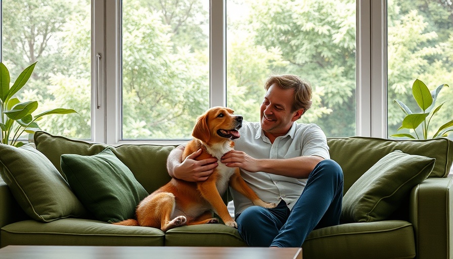 Cozy family moment on a comfortable green sectional in a bright room.