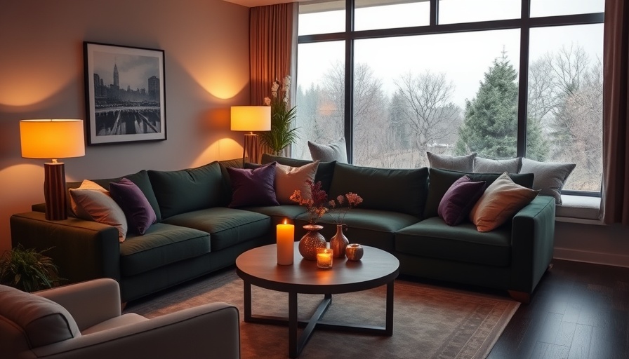 Stylish home decor and fashion items in a cozy, elegant living room.