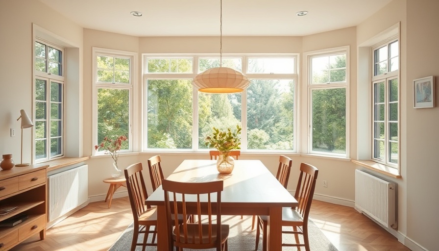 Scandinavian dining room at Guest House No.16 Denmark, wooden table and chairs.