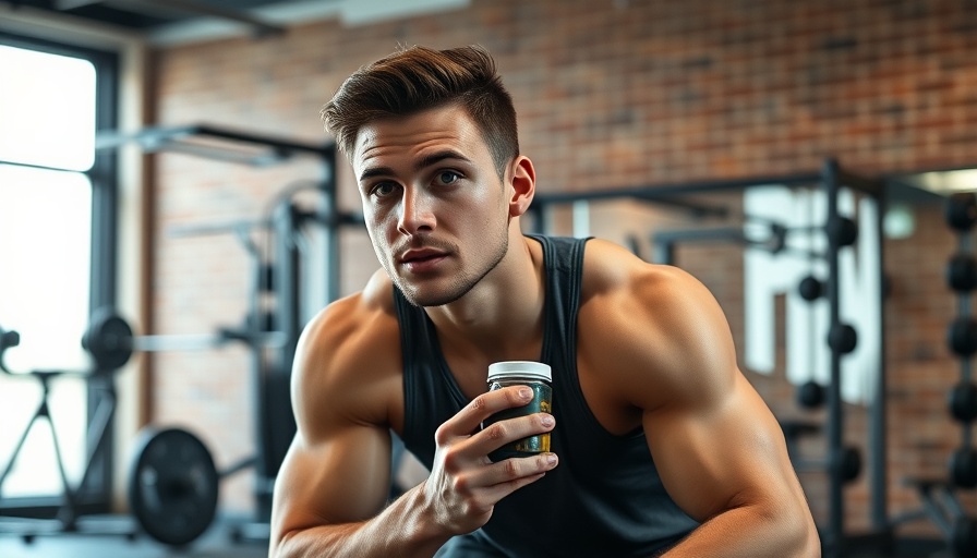 Man in gym with pre-workout, questioning if it causes acne.
