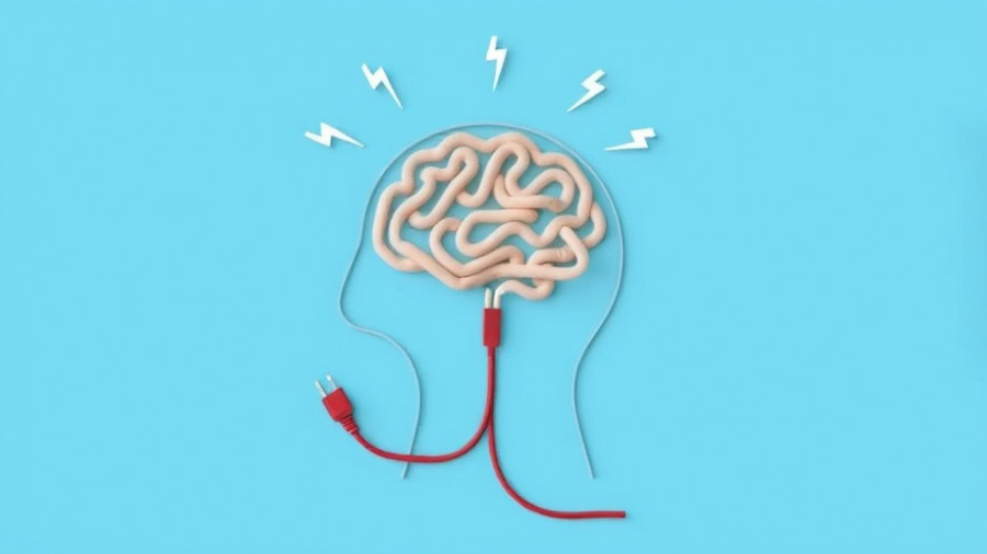 Conceptual brain illustration for 12-minute meditation on gratitude and optimism.