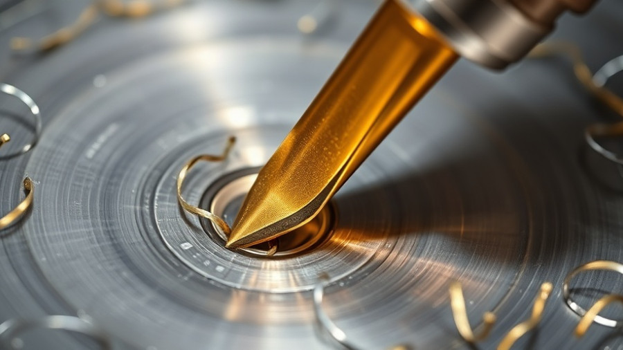 Optimized straight flute cut taps creating metal shavings.