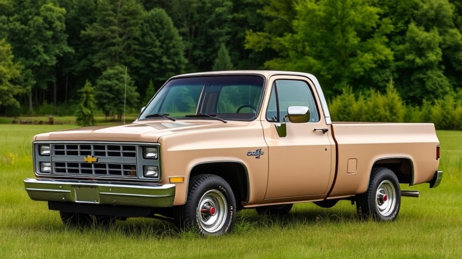 1987 Chevy Stepside Restoration in a sunny grassy field