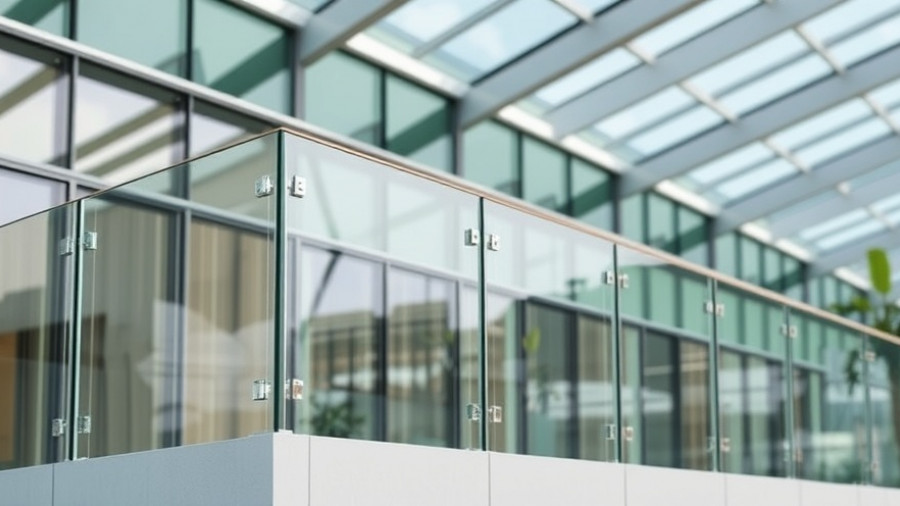 Innovative laminated glass balustrade in modern architectural design.