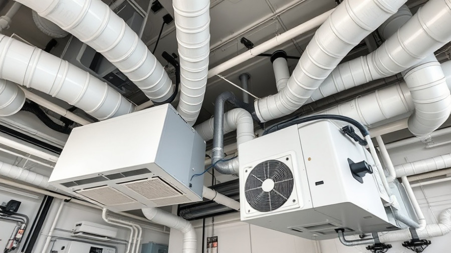 Whole-house humidifier and dehumidifier sharing ductwork setup.