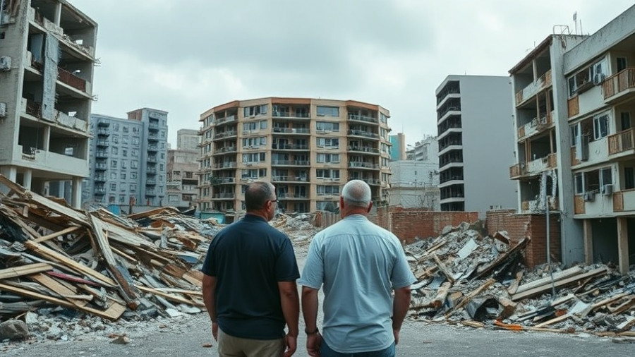 Urban devastation showing the climate change impact on Hurricane Melissa.