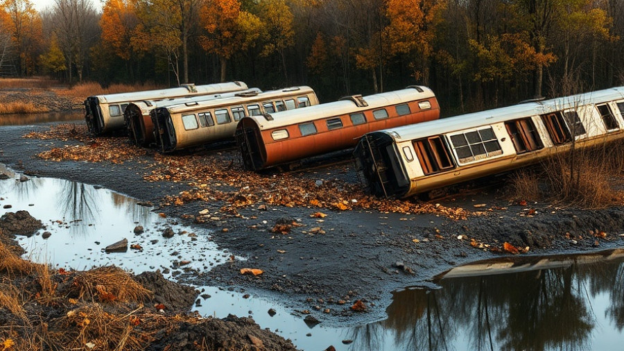 CSX train derailment in Virginia showing environmental risks.
