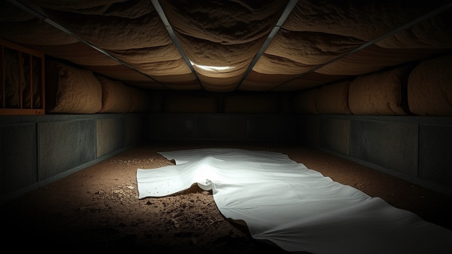 Crawl space insulation with vapor barrier