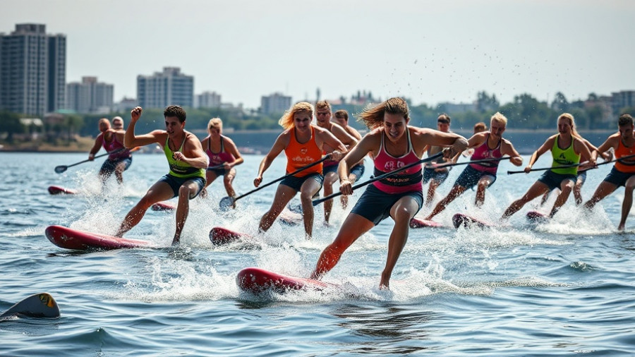 Energetic SUP racers at 2025 ICF SUP World Championships
