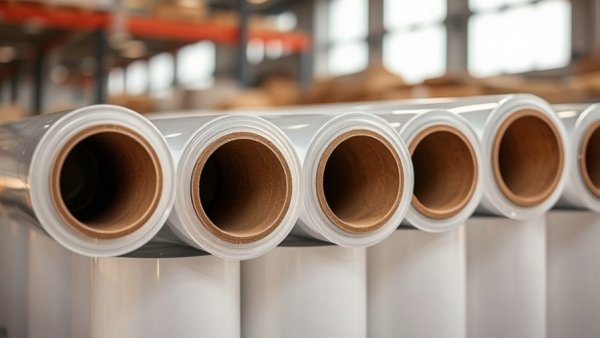 Close-up of industrial plastic film rolls highlighting the future of film recycling.
