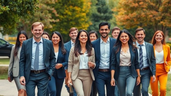 Diverse group discussing Zohran Mamdani climate policy outdoors.