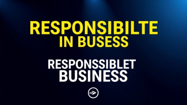Poster on responsibility and corporate ethics with impactful design