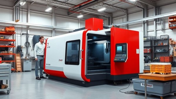 CNC machine in a workshop, representing advanced grinding and polishing solutions.