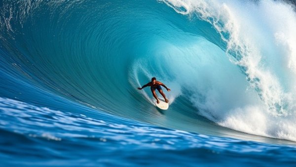 Snapt5 surfing culture action shot captures surfer in massive wave.