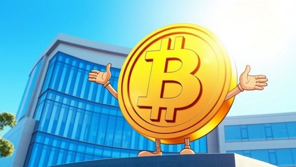 Coinbase Vector Acquisition digital art with coin mascot.