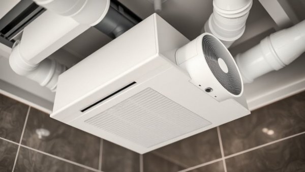 Efficient bath exhaust systems HRV installation with modern components.