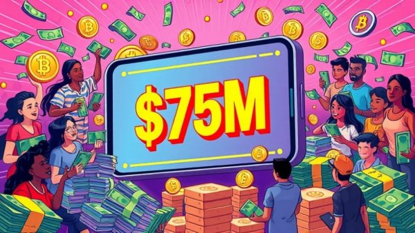 DWF Labs $75M DeFi Fund illustration showing digital financial growth.