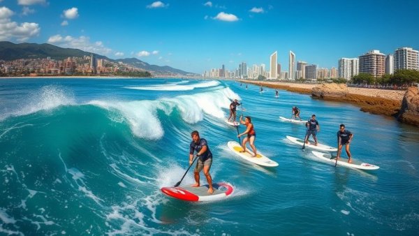 Montage of November 2025 SUP Championships showcasing paddleboarding skills.