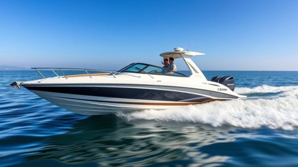 Boating in Southwest Florida December, sunny day on calm waters.