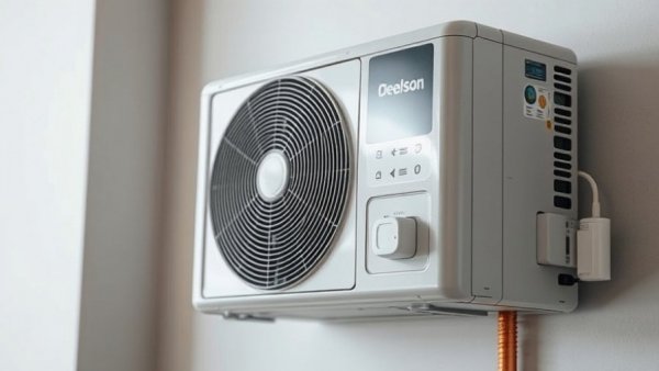 Mini split line set potentially causing knocking noise, close-up view.