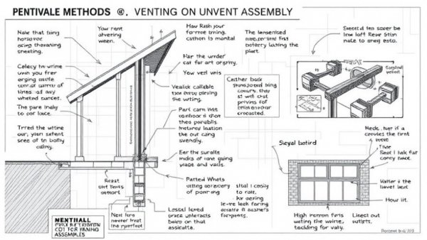 Diagram detailing methods for venting an unvented assembly.