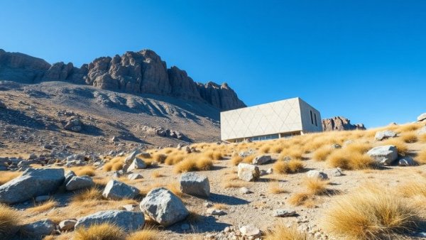 National Center for Atmospheric Research closure building against Rocky Mountains