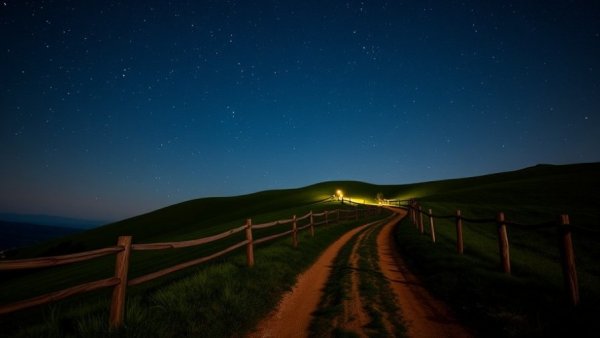 Tranquil nighttime path representing self-trust for individuals with autism.