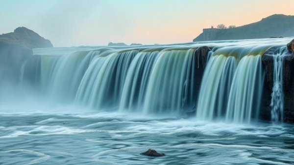 Guided meditation for holiday stress with calming waterfall.