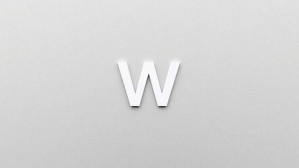 Pitched roof concept featuring a simple letter W design